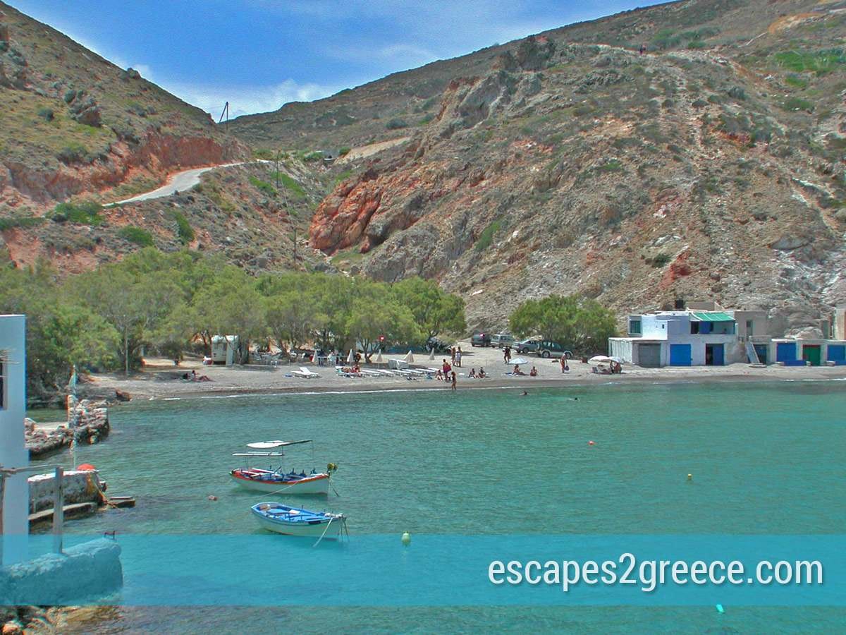 Milos island beaches